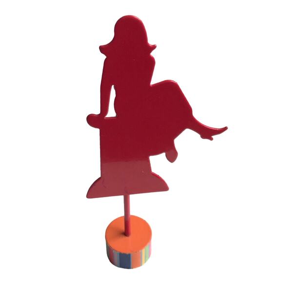 Metal Die Cut Photo Holder Magnetic Base Home Office Desk Decor - Picture 2 of 10